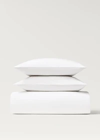 300-thread count cotton percale duvet cover for 90 cm bed