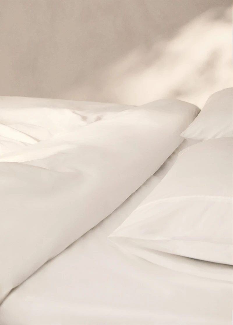 300-thread count cotton percale duvet cover for 90 cm bed
