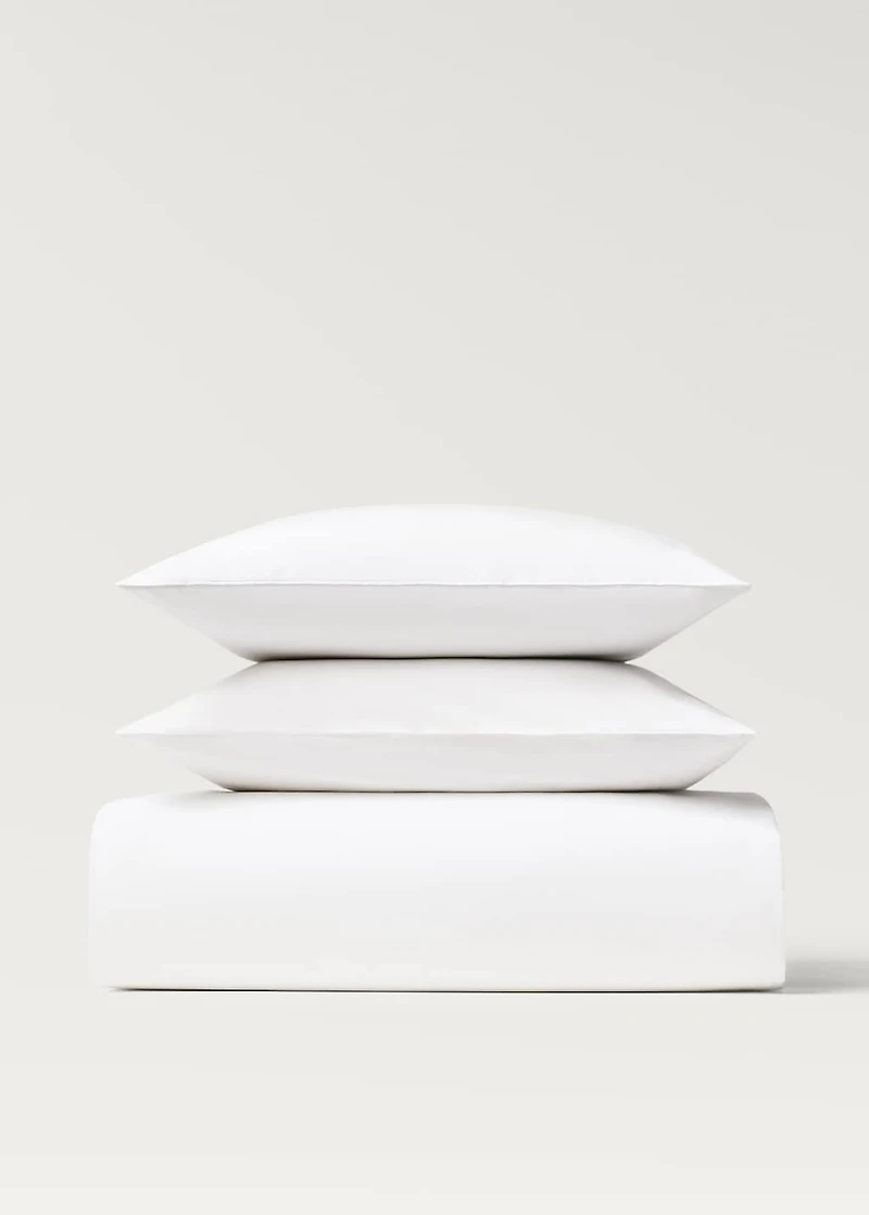 300-thread count cotton percale duvet cover for 53.15/55.12 bed