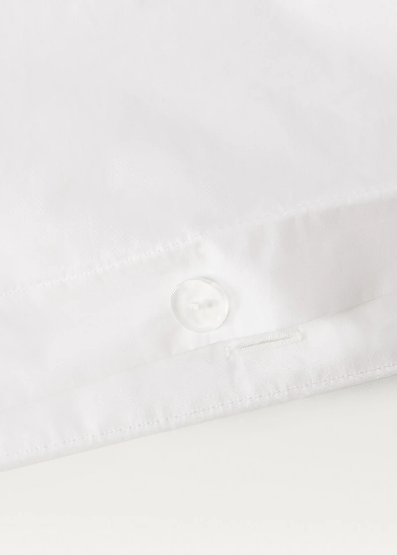 300-thread count cotton percale duvet cover for 53.15/55.12 bed