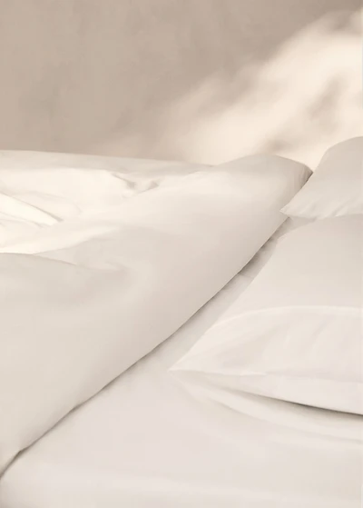 300-thread count cotton percale duvet cover for 53.15/55.12 bed