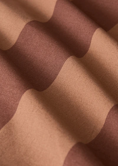 500-thread cotton percale striped duvet cover for 53.15/55.12 bed