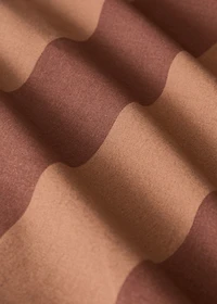 500-thread cotton percale striped duvet cover for 53.15/55.12 bed