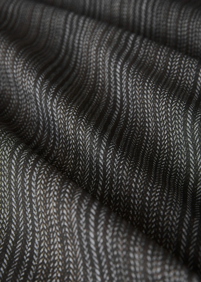 Percale cotton tailored-print duvet cover for 90 cm bed