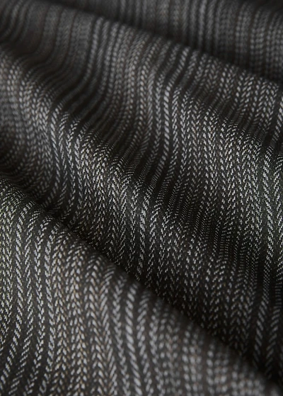 Percale cotton tailored-print duvet cover for 90 cm bed