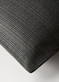 Percale cotton tailored-print duvet cover for 90 cm bed