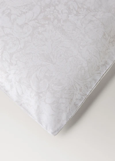 Percale cotton duvet cover with a blurred floral print for 180/200 cm bed