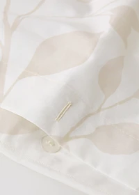 200-thread count percale cotton floral-print duvet cover for 90 cm bed