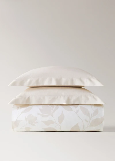 200-thread count percale cotton floral-print duvet cover for 53.15/55.12 bed