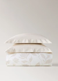 200-thread count percale cotton floral-print duvet cover for 53.15/55.12 bed