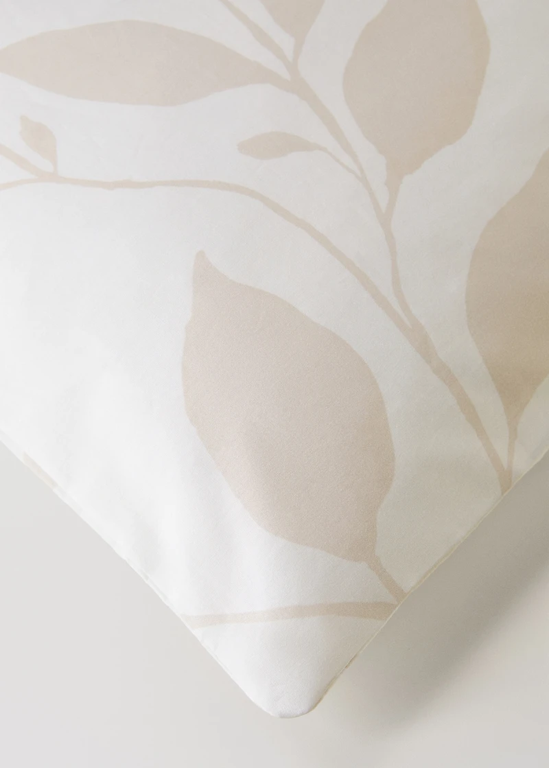 200-thread count percale cotton floral-print duvet cover for 53.15/55.12 bed