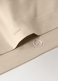 600-thread count satin cotton duvet cover, 150/160 cm