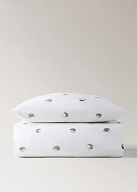 Cotton children's duvet cover with hedgehog print for 135/140 cm bed