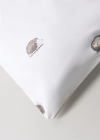 Cotton children's duvet cover with hedgehog print for 135/140 cm bed