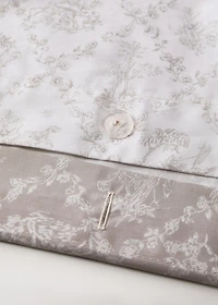 Toile de Jouy percale cotton duvet cover for 90 cm bed