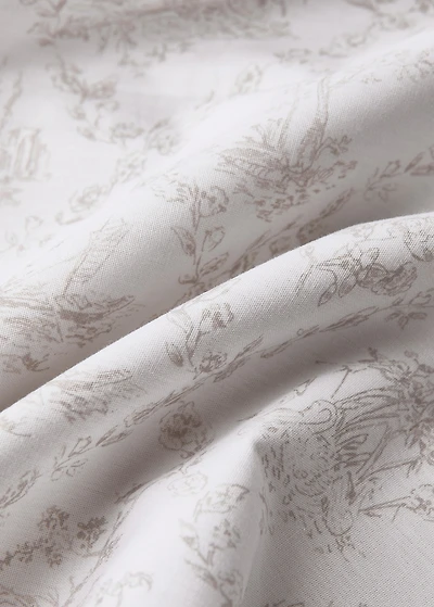 Toile de Jouy percale cotton duvet cover for 90 cm bed