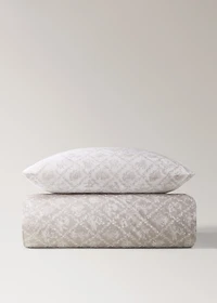 Toile de Jouy percale cotton duvet cover for 90 cm bed