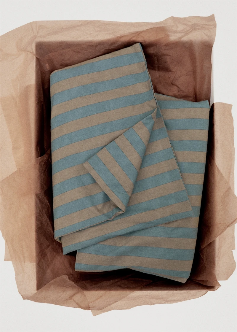 Children's Kodak-striped duvet cover for 90 cm bed