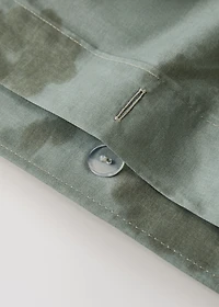 200-thread count percale cotton duvet cover with blurred floral print for 150/160 cm bed