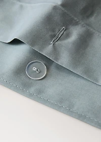 Percale cotton watercolour floral-print duvet cover for 135/140 cm bed