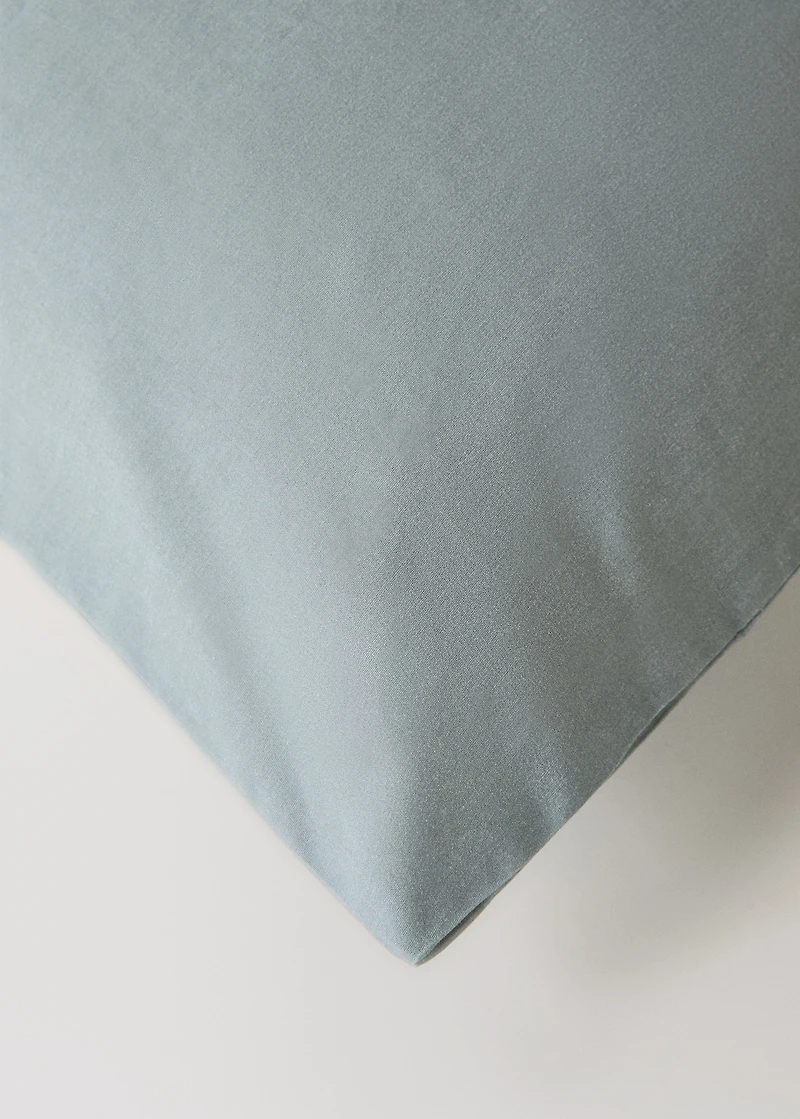 Percale cotton watercolour floral-print duvet cover for 135/140 cm bed