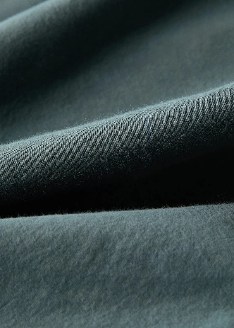 Washed-cotton duvet cover for 180/200 cm bed