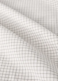 Children's duvet cover in yarn-dyed cotton with mini-check pattern for 90 cm bed