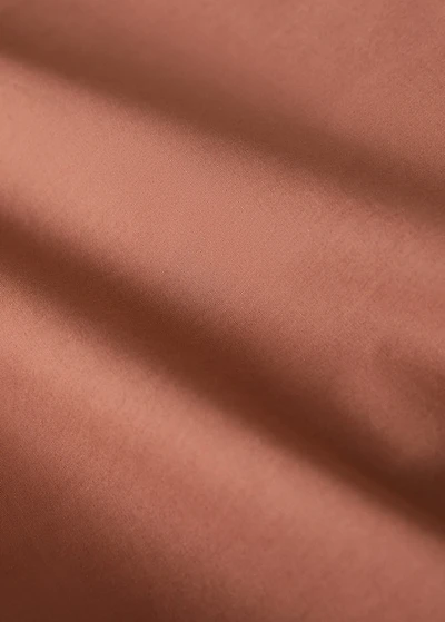 200-thread count percale cotton duvet cover with contrasting overlock for 200 cm bed