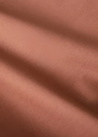 200-thread count percale cotton duvet cover with contrasting overlock for 200 cm bed