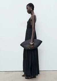 Long dress with lace details