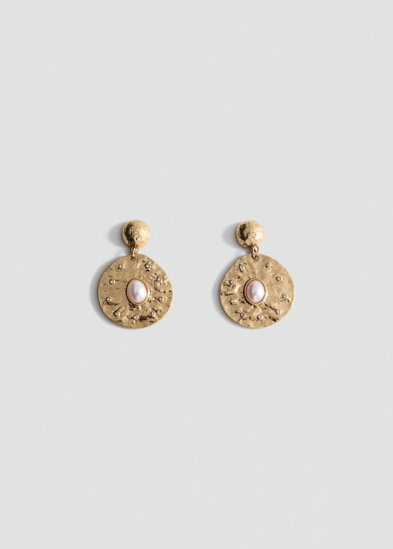 Combined circular earrings
