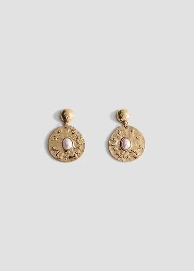 Combined circular earrings