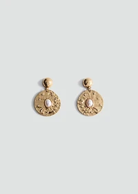 Combined circular earrings