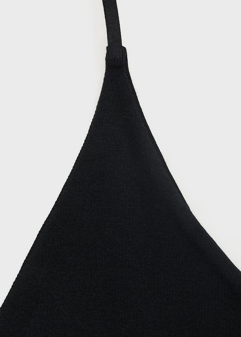 Open-back cotton top