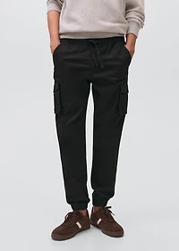 Cargo joggers with drawstring