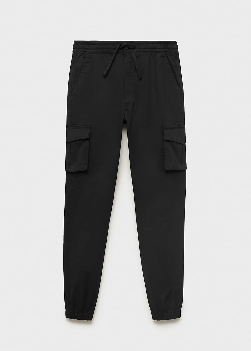 Cargo joggers with drawstring