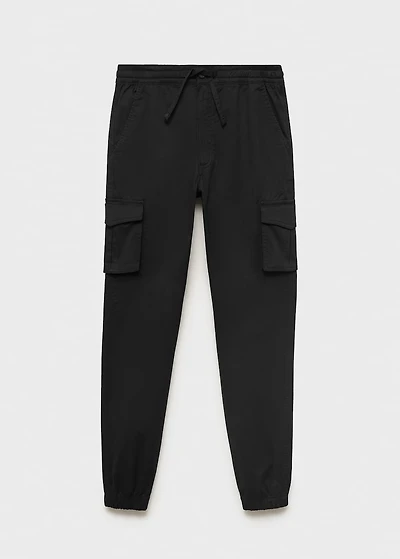 Cargo joggers with drawstring
