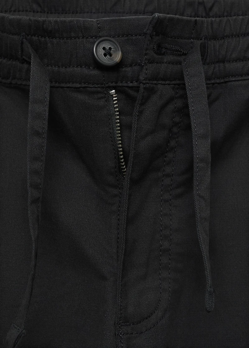 Cargo joggers with drawstring