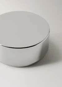 Small round metal box