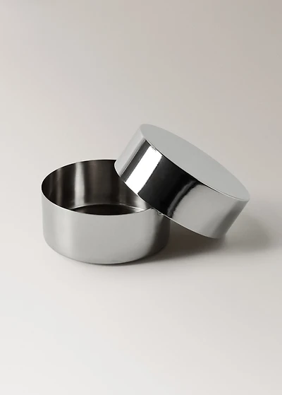 Small round metal box