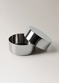 Small round metal box