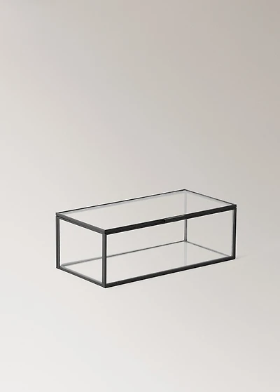 jewelry box with metal profile