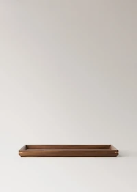 Medium solid wood decorative tray