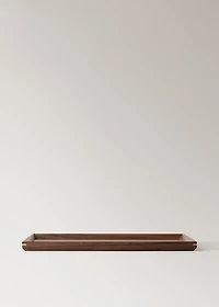 Large solid wood decorative tray