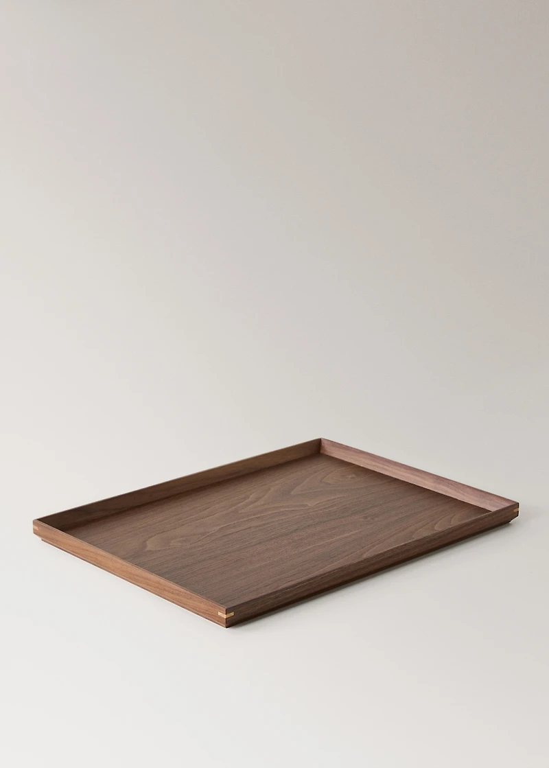Large solid wood decorative tray