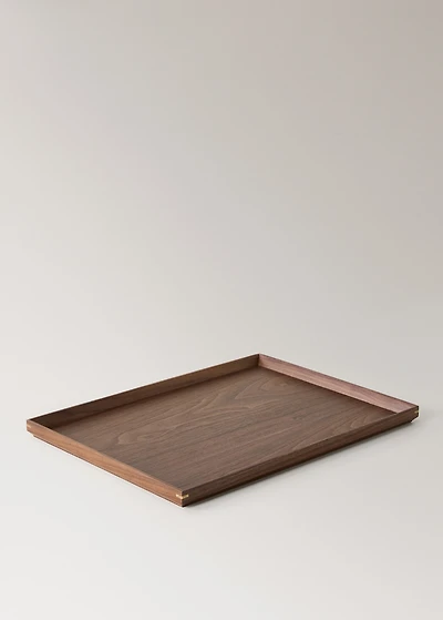 Large solid wood decorative tray