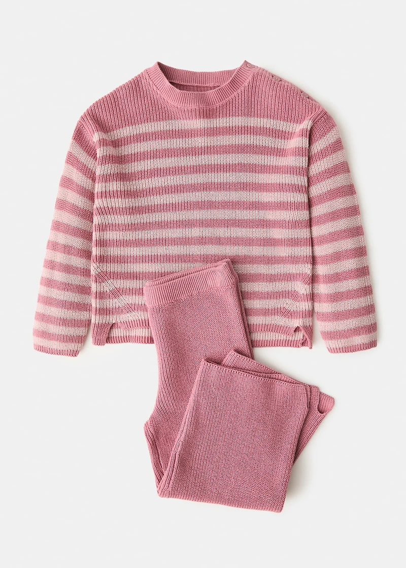 Buttons detail knit sweater