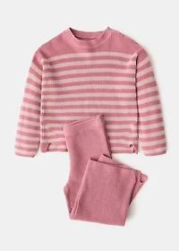 Buttons detail knit sweater