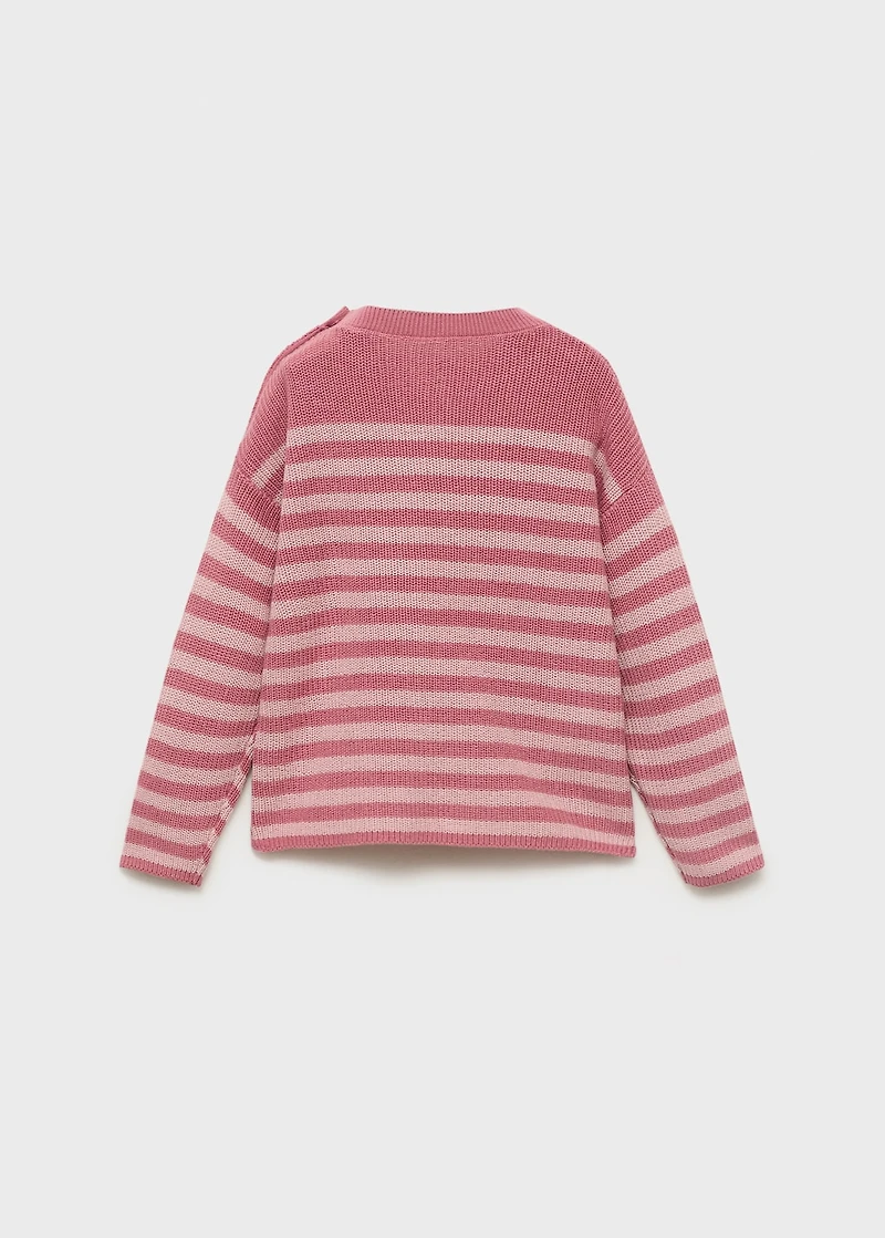 Buttons detail knit sweater