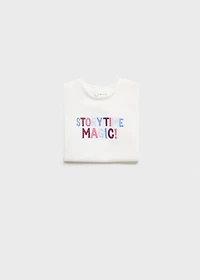 Embroidered cotton T-shirt